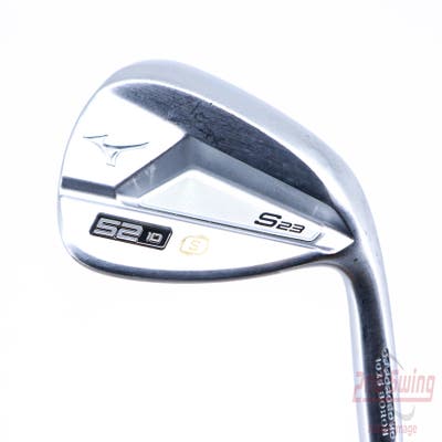 Mizuno S23 Satin Chrome Wedge Gap GW 52° 10 Deg Bounce S Grind FST KBS Hi-Rev 2.0 115 Steel Wedge Flex Right Handed 35.5in