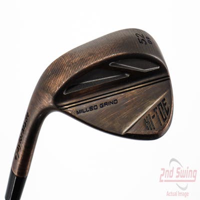 TaylorMade Milled Grind HI-TOE 3 Copper Wedge Gap GW 52° 9 Deg Bounce FST KBS Hi-Rev 2.0 115 Steel Wedge Flex Left Handed 35.5in