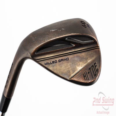 TaylorMade Milled Grind HI-TOE 3 Copper Wedge Lob LW 60° 10 Deg Bounce FST KBS Hi-Rev 2.0 115 Steel Wedge Flex Left Handed 35.0in