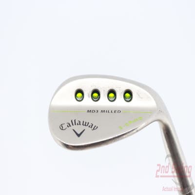 Callaway MD3 Milled Chrome S-Grind Wedge Lob LW 58° 9 Deg Bounce S Grind Stock Steel Shaft Steel Wedge Flex Right Handed 34.75in