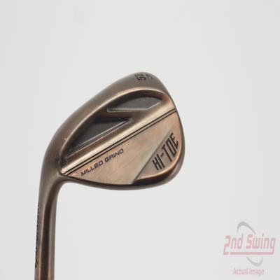 TaylorMade Milled Grind HI-TOE 3 Copper Wedge Gap GW 52° 9 Deg Bounce FST KBS Hi-Rev 2.0 115 Steel Stiff Left Handed 35.5in