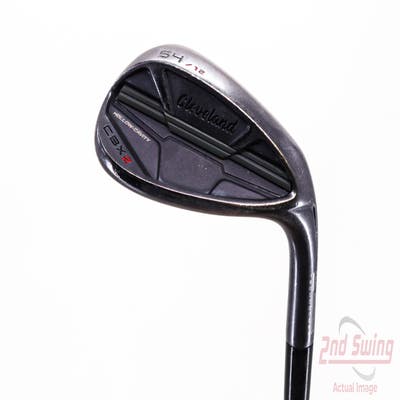 Cleveland CBX 2 Black Satin Wedge Sand SW 54° 12 Deg Bounce Aerotech SteelFiber i80 Graphite Regular Right Handed 36.0in