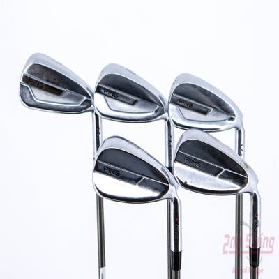 Ping G700 Iron Set 7-PW AW Aerotech SteelFiber i80 Graphite Regular Right Handed Red dot 38.0in