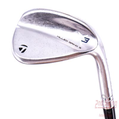 TaylorMade Milled Grind 3 Raw Chrome Wedge Gap GW 52° 9 Deg Bounce FST KBS Tour 80 Steel Stiff Right Handed 32.75in