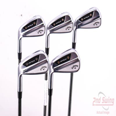 Callaway Apex Pro 24 Iron Set 6-PW KBS $-Taper 120 Steel Stiff Left Handed 37.75in