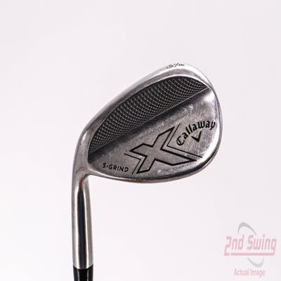 Callaway X-Series Chrome Wedge Lob LW 60° 9 Deg Bounce S Grind Stock Steel Shaft Steel Wedge Flex Left Handed 35.0in