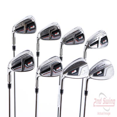 TaylorMade M6 Iron Set 5-PW AW SW FST KBS MAX 85 Steel Regular Left Handed 38.75in