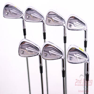 Mint Wilson Staff 2024 Staff Model CB Iron Set 4-PW Dynamic Gold Mid 115 Steel Stiff Right Handed 38.25in