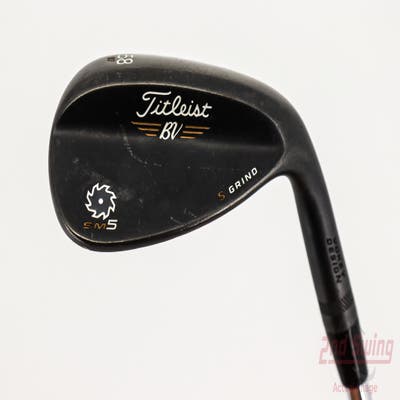 Titleist Vokey SM5 Raw Black Wedge Lob LW 58° 7 Deg Bounce S Grind Titleist SM5 BV Steel Wedge Flex Right Handed 35.0in