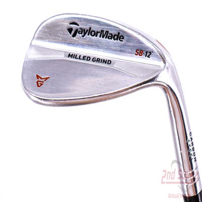 TaylorMade Milled Grind Satin Chrome Wedge Sand SW 56° 12 Deg Bounce SB True Temper Dynamic Gold Steel Wedge Flex Right Handed 35.5in