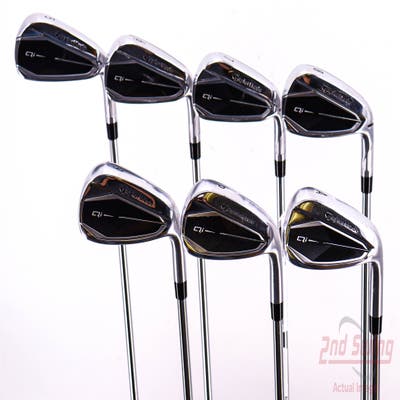 TaylorMade Qi Iron Set 5-PW AW FST KBS MAX 85 MT Steel Regular Right Handed 38.5in