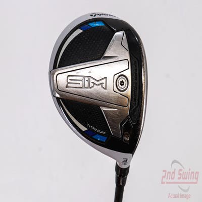 TaylorMade SIM Ti Fairway Wood 3 Wood 3W 15° UST Mamiya Proforce V2 Black 7 Graphite X-Stiff Right Handed 43.5in