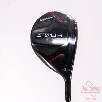 Mint TaylorMade Stealth 2 Fairway Wood 3 Wood 3W 15° Fujikura Speeder NX Red 50 Graphite Regular Right Handed 43.25in