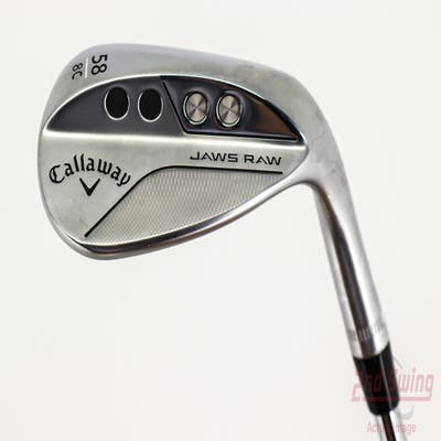 Mint Callaway Jaws Raw Chrome Wedge Lob LW 58° 8 Deg Bounce C Grind Dynamic Gold Spinner TI 115 Steel Wedge Flex Right Handed 35.0in