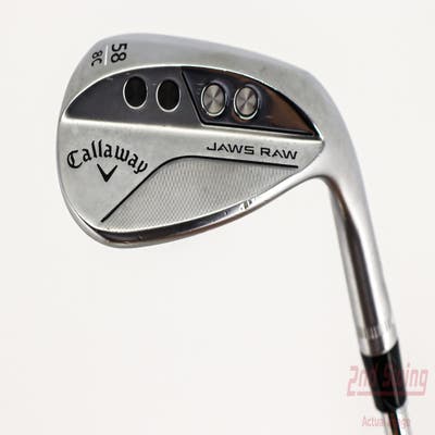 Callaway Jaws Raw Chrome Wedge Lob LW 58° 8 Deg Bounce C Grind Dynamic Gold Spinner TI 115 Steel Wedge Flex Right Handed 35.0in