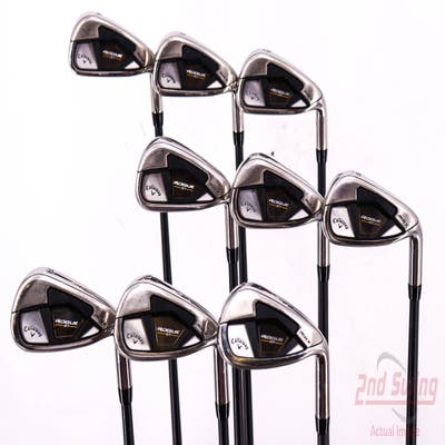 Callaway Rogue ST Max Iron Set 4-PW AW GW Project X Cypher 50 Graphite Senior Right Handed 38.5in