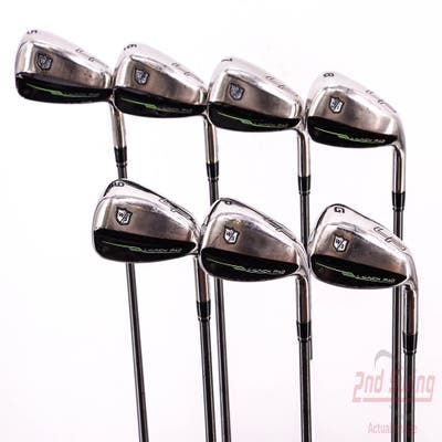 Wilson Staff Launch Pad 2 Iron Set 5-PW AW Project X EvenFlow Green 55 Graphite Senior Right Handed 38.75in