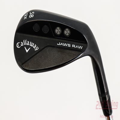 Mint Callaway Jaws Raw Black Plasma Wedge Lob LW 58° 12 Deg Bounce X Grind Dynamic Gold Spinner TI 115 Steel Wedge Flex Right Handed 35.0in