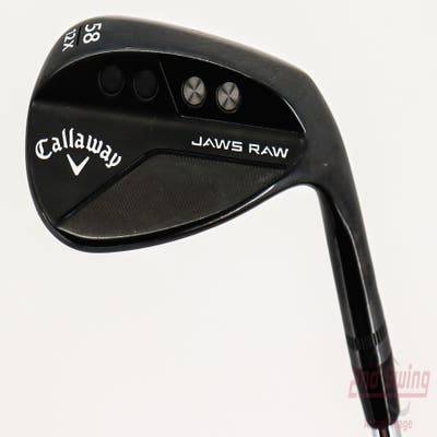 Callaway Jaws Raw Black Plasma Wedge Lob LW 58° 12 Deg Bounce X Grind Dynamic Gold Spinner TI 115 Steel Wedge Flex Right Handed 35.0in