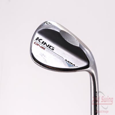 Cobra KING MIM One Length Wedge Lob LW 60° 8 Deg Bounce V Grind FST KBS Hi-Rev 2.0 115 Steel Regular Right Handed 37.5in