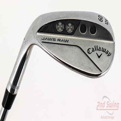 Callaway Jaws Raw Chrome Wedge Lob LW 60° 12 Deg Bounce X Grind Dynamic Gold Spinner TI 115 Steel Wedge Flex Left Handed 35.0in