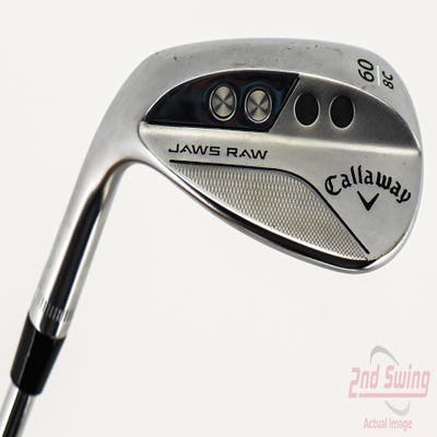 Callaway Jaws Raw Chrome Wedge Lob LW 60° 8 Deg Bounce C Grind Dynamic Gold Spinner TI 115 Steel Wedge Flex Left Handed 35.0in