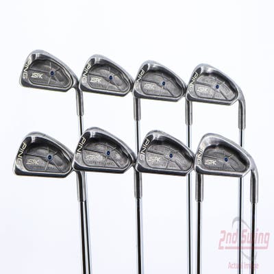 Ping ISI K Iron Set 3-PW Ping JZ Steel Stiff Right Handed Blue Dot 38.25in