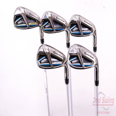 TaylorMade SIM MAX OS Iron Set 8-PW AW SW Aldila NV Ladies 45 Graphite Ladies Right Handed 35.75in