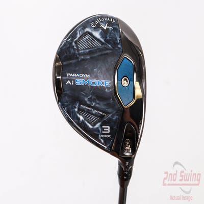 Mint Callaway Paradym Ai Smoke Max Fairway Wood 3 Wood 3W 15° PX HZRDUS Silver Gen4 60 Graphite Stiff Right Handed 43.25in