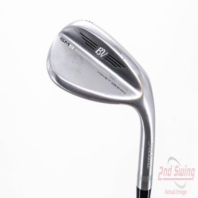 Titleist Vokey SM9 Tour Chrome Wedge Lob LW 58° 10 Deg Bounce S Grind Titleist Vokey BV Steel Wedge Flex Right Handed