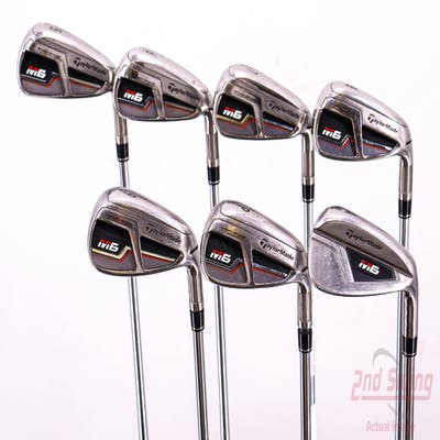 TaylorMade M6 Iron Set 5-PW AW FST KBS MAX 85 Steel Stiff Right Handed 38.75in