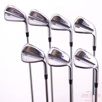 Titleist 2023 T100 Iron Set 4-PW Dynamic Gold Tour Issue X100 Steel X-Stiff Right Handed -1 Degrees Flat +1/2"