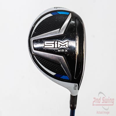 TaylorMade SIM MAX Fairway Wood 3 Wood 3W 15° PX EvenFlow Riptide CB 50 Graphite Senior Right Handed 43.5in