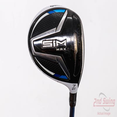 TaylorMade SIM MAX Fairway Wood 7 Wood 7W 21° PX EvenFlow Riptide CB 50 Graphite Senior Right Handed 41.5in