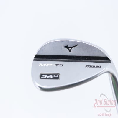 Mizuno MP T5 White Satin Wedge Sand SW 56° 14 Deg Bounce True Temper Dynamic Gold Steel Wedge Flex Right Handed 35.75in