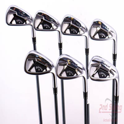 Mint Callaway Apex 21 Iron Set 5-PW AW UST Mamiya Recoil 75 Dart Graphite Regular Right Handed 38.25in