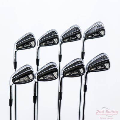 Titleist 710 AP2 Iron Set 3-PW True Temper Dynamic Gold S400 Steel Stiff Left Handed 38.0in