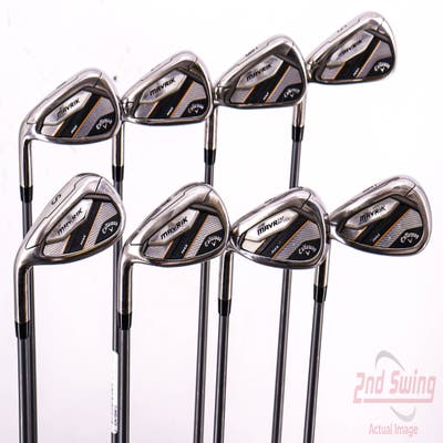 Callaway Mavrik Max Iron Set 5-PW AW SW Project X Catalyst 65 Graphite Regular Left Handed 38.5in