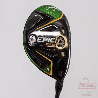 Callaway EPIC Flash Sub Zero Fairway Wood 3 Wood 3W 15° PX HZRDUS Smoke Black 70 Graphite X-Stiff Right Handed 43.0in