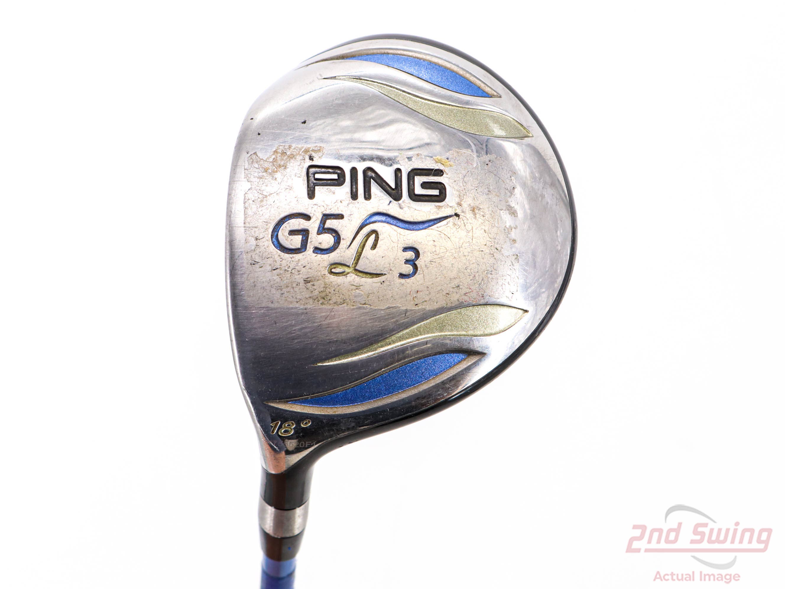 Ping g5 ladies 5 wood golf shops club 22 degree right handed blue 42