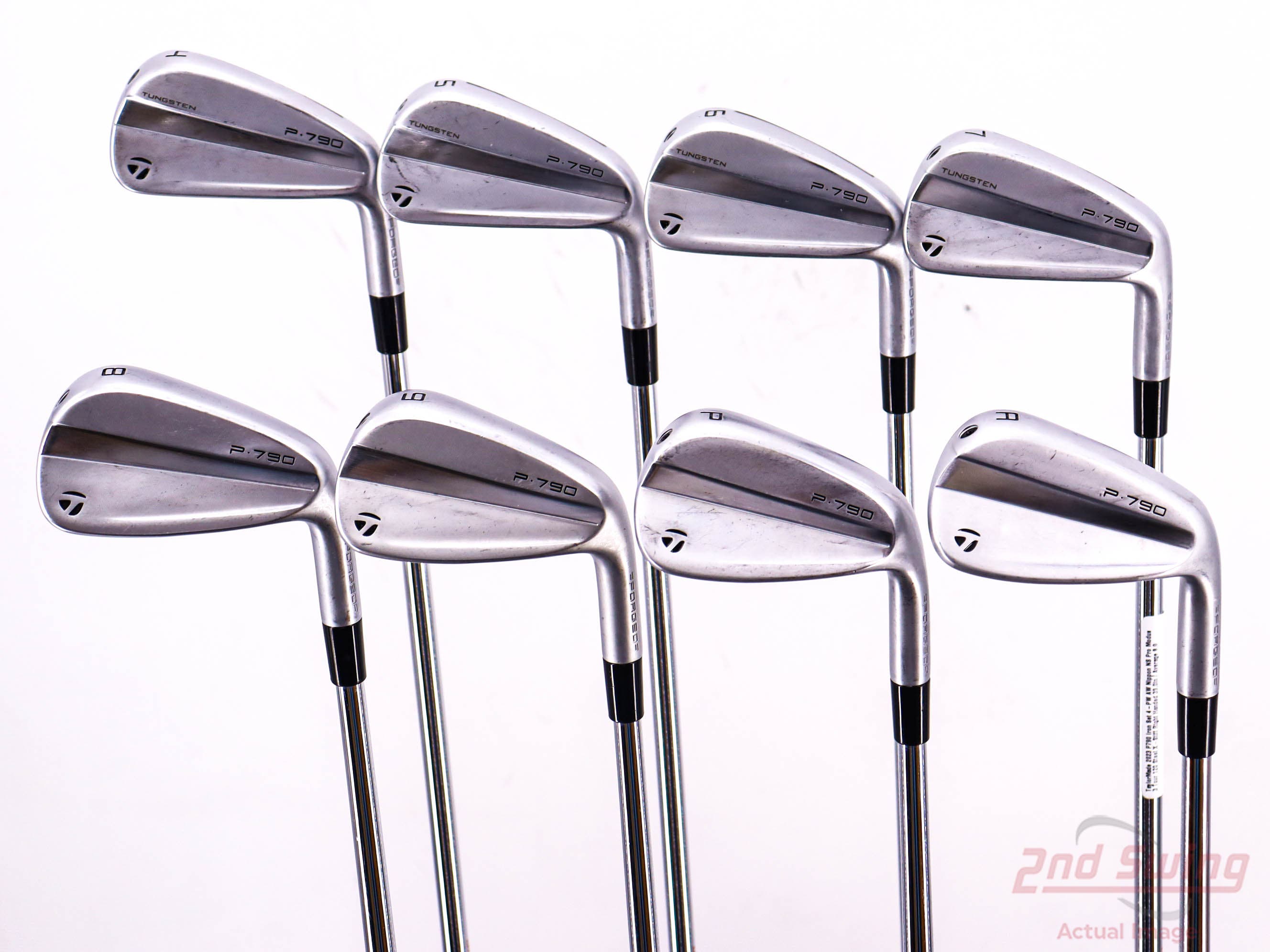 Right Handed Taylormade P790 Demo 7 Iron factory Pick Your Shaft: Stiff, Reg, Amateur