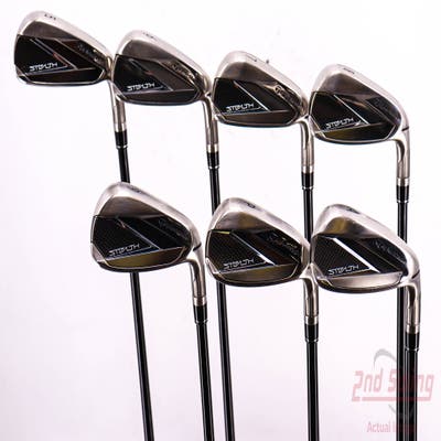 TaylorMade Stealth Iron Set 5-PW AW Fujikura Ventus Red 6 Graphite Regular Right Handed 38.5in