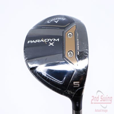 Mint Callaway Paradym X Fairway Wood 5 Wood 5W 18° PX HZRDUS Silver Gen4 60 Graphite Regular Right Handed 42.5in