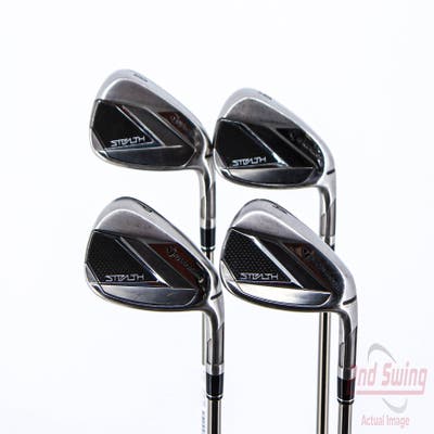 TaylorMade Stealth Iron Set 8-PW AW UST Mamiya Recoil ESX 460 F2 Graphite Senior Right Handed 36.5in