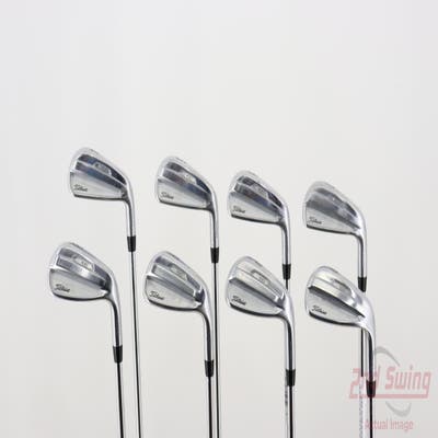 Titleist 2021 T100 Iron Set 4-PW GW True Temper AMT White S300 Steel Stiff Right Handed 38.0in