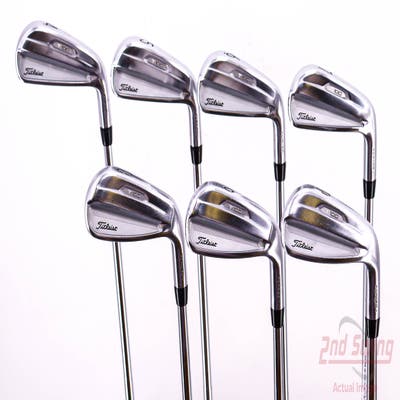 Titleist 2021 T100 Iron Set 4-PW True Temper AMT White S300 Steel Stiff Right Handed 38.25in