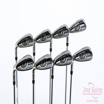 Ping 2016 G Iron Set 4-PW AW AWT 2.0 Steel Stiff Left Handed Yellow Dot 38.5in