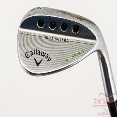 Callaway MD3 Milled Chrome W-Grind Wedge Sand SW 56° 12 Deg Bounce W Grind True Temper Dynamic Gold Steel Wedge Flex Right Handed 35.0in