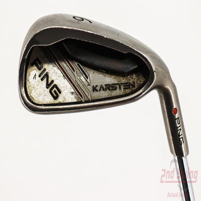 Ping 2014 Karsten Single Iron 6 Iron Stock Steel Shaft Steel Regular Right Handed Red dot 38.5in