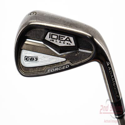 Adams Idea Black CB3 Single Iron 6 Iron Aerotech SteelFiber i80 Graphite Regular Right Handed 39.0in